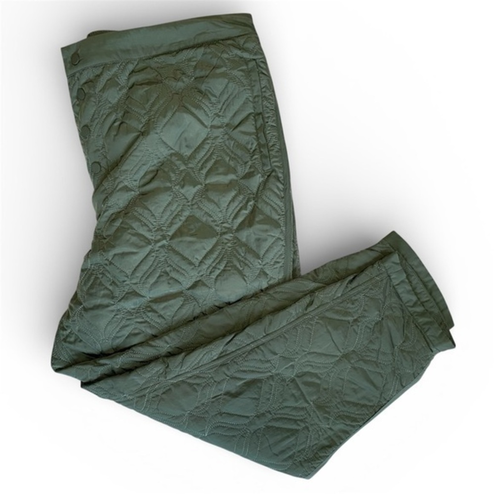Fabletics NWT Apres Ski Quilted Pant in Smoke Green Womens Size 2XL Activewear